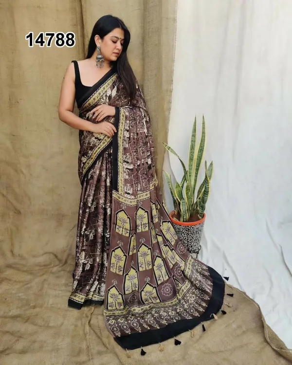 Brown__Digital_Print__Original_Japan_Satin_(Devsena_satin)