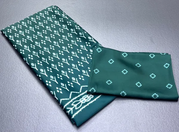 Dark_Green_Ikat_design_Digital_Printed_Original_Japan_Satin_(Devsena_satin)