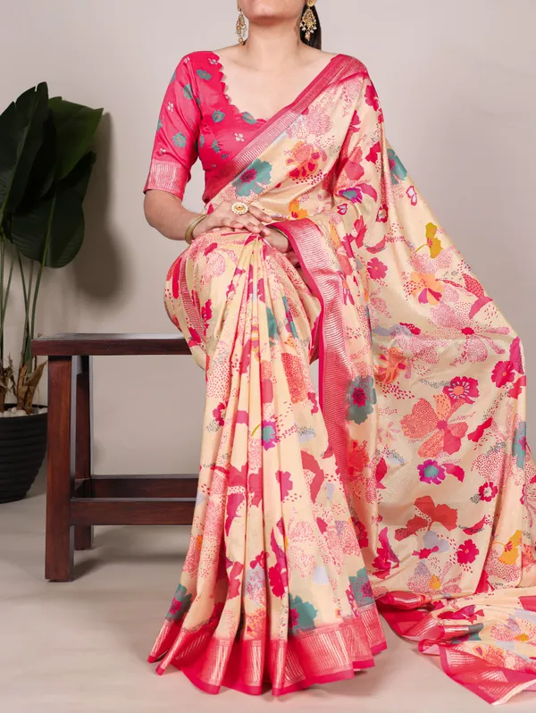 Light_Pink_Digital_Printed_Tasar_Silk_With_Viscose_Border