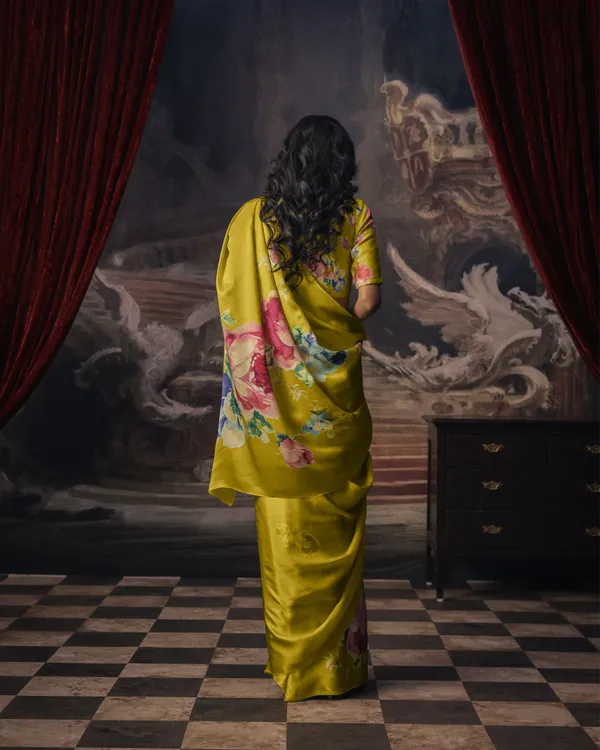 Lime_green_Digital_Floral_Printed__Original_Japan_Satin_(Devsena_satin)