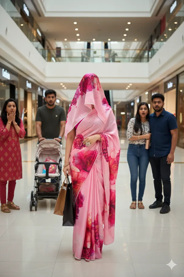 Pink_Premium_Satin_Silk_Digital_Print_Saree