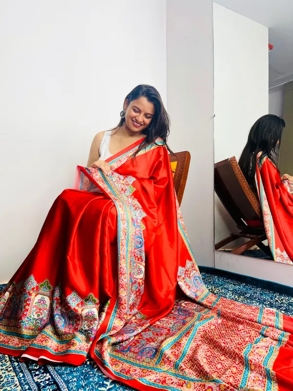 Orange__with_Kashmiri_Pashmina_Inspired_Digital_Print__Original_Japan_Satin_(Devsena_satin)
