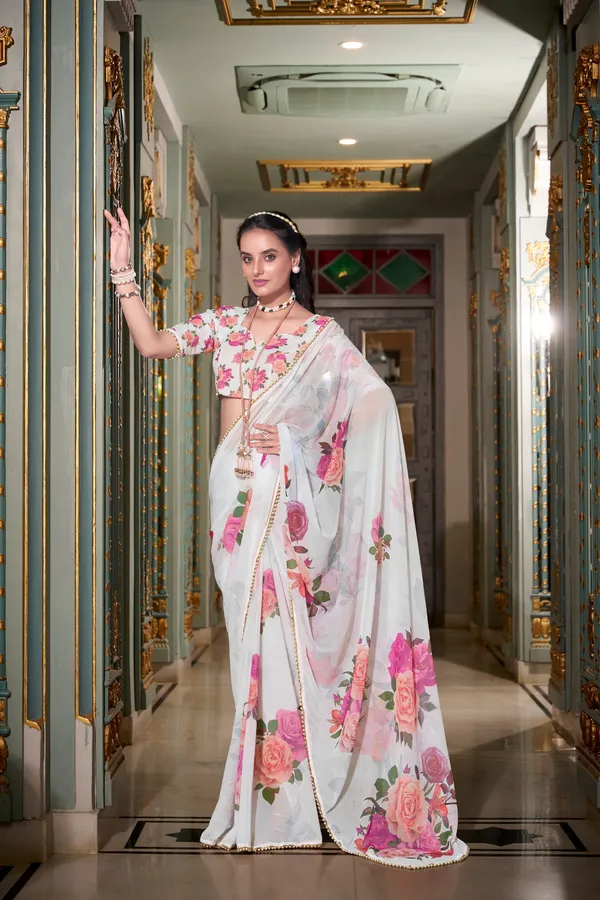 White_Digital_Printed_Premium_Georgette_Saree_with_pearl_lace_border