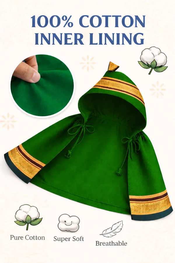 Amba_Collection_Boutique_New_Born_Baby_Boys_&_Baby_Girls_Ethnic_Wear_Reshim_Cotton_Khan_Kunchi_Topda/Cap_0_-_12_Months