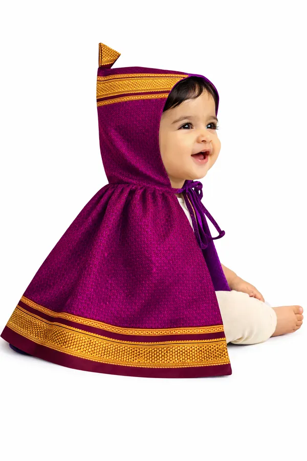 Amba_Collection_Boutique_New_Born_Baby_Boys_&_Baby_Girls_Ethnic_Wear_Reshim_Cotton_Khan_Kunchi_Topda/Cap_0_-_12_Months
