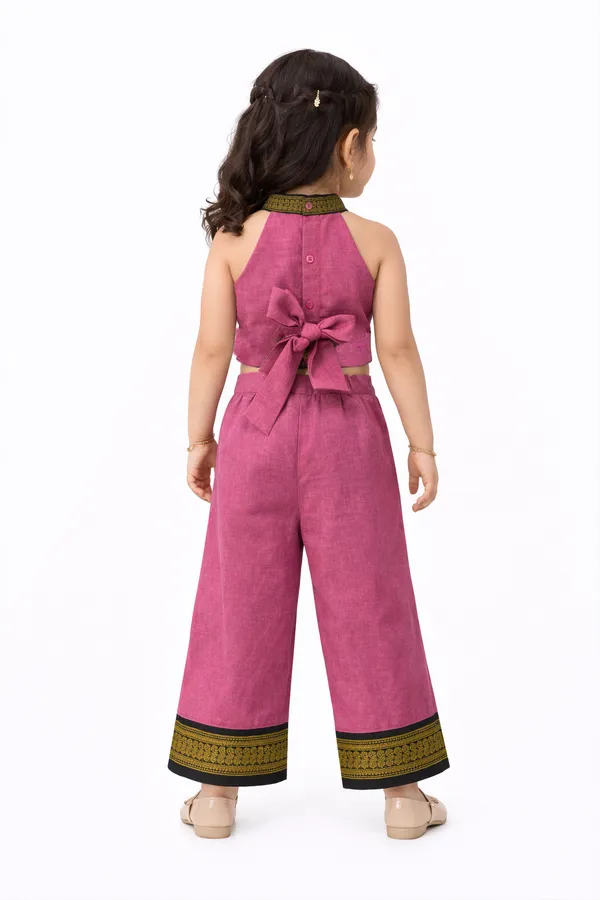 Amba_Collection_Boutique_Girls_Kalyani_Cotton_Gadwal_Top_&_Plazzo_Set_with_100%_Cotton_Lining
