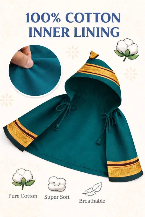 Amba_Collection_Boutique_New_Born_Baby_Boys_&_Baby_Girls_Ethnic_Wear_Reshim_Cotton_Khan_Kunchi_Topda/Cap_0_-_12_Months