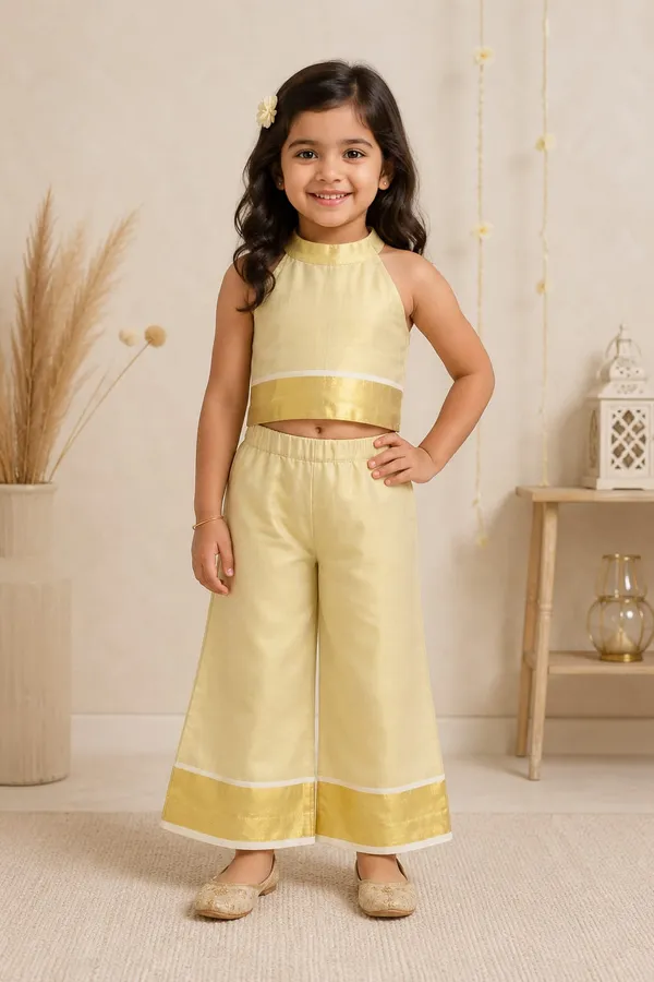 Amba_Collection_Boutique_Girls_South_Cotton_Tissue_Top_&_Plazzo_Set_with_100%_Cotton_Lining