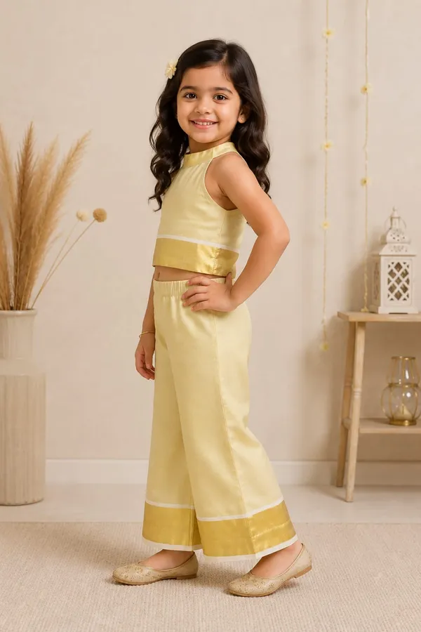 Amba_Collection_Boutique_Girls_South_Cotton_Tissue_Top_&_Plazzo_Set_with_100%_Cotton_Lining