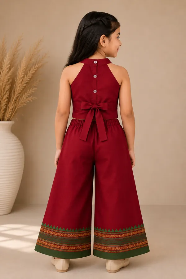 Amba_Collection_Boutique_Girls_Narayanpeth_Cotton_Top_&_Plazzo_Set_with_100%_Cotton_Lining