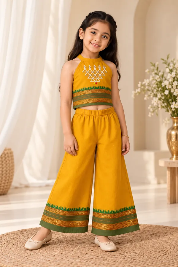 Amba_Collection_Boutique_Girls_Saraswati_Embroidery_Narayanpeth_Cotton_Top_&_Plazzo_Set_with_100%_Cotton_Lining