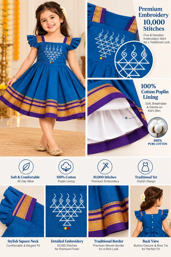 Amba_Collection_Boutique_Irkal_Cotton_Silk_Saraswati_Embroidery_Traditional_Frock_for_Girls