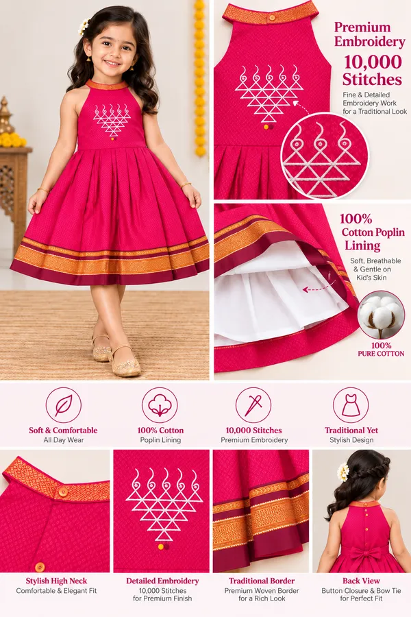Amba_Collection_Boutique_Saraswati_Embroidery_Reshim_Cotton_Khan_Girls_Festive_Frock