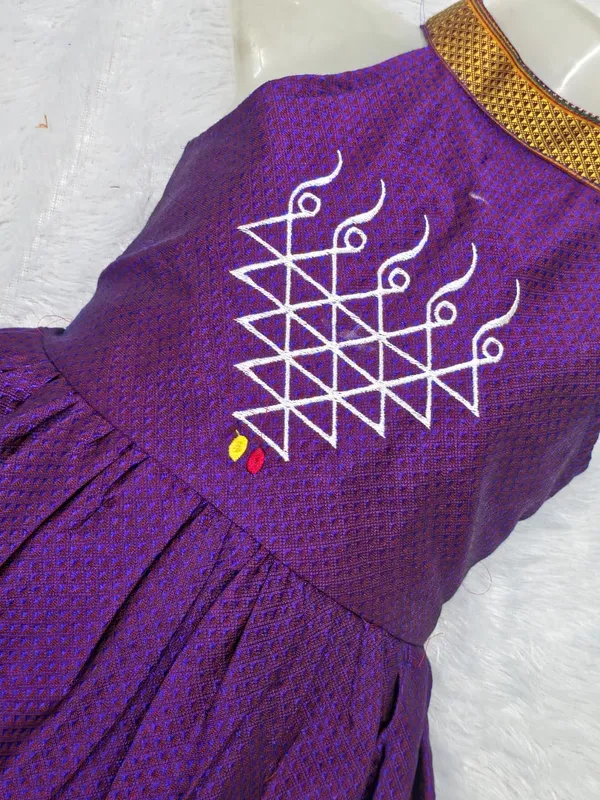 Amba_Collection_Boutique_Saraswati_Embroidery_Reshim_Cotton_Khan_Girls_Festive_Frock