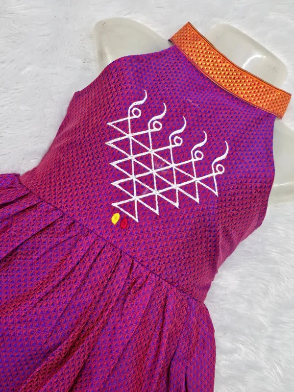Amba_Collection_Boutique_Saraswati_Embroidery_Reshim_Cotton_Khan_Girls_Festive_Frock