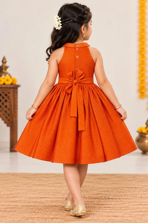Amba_Collection_Boutique_Saraswati_Embroidery_Reshim_Cotton_Khan_Girls_Festive_Frock