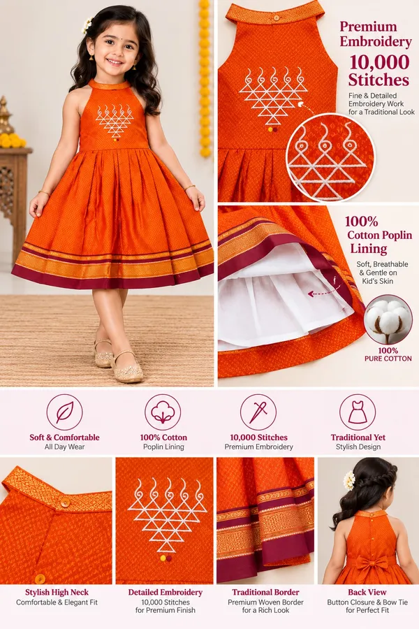 Amba_Collection_Boutique_Saraswati_Embroidery_Reshim_Cotton_Khan_Girls_Festive_Frock