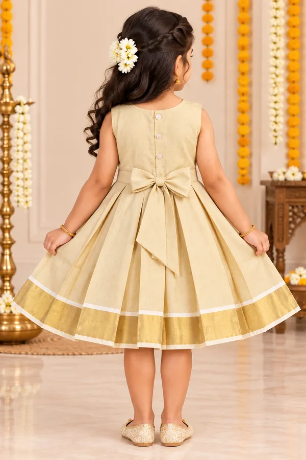 Amba_Collection_Boutique_South_Cotton_Tissue_Saraswati_Embroidey_Traditional_Frock_for_Girls