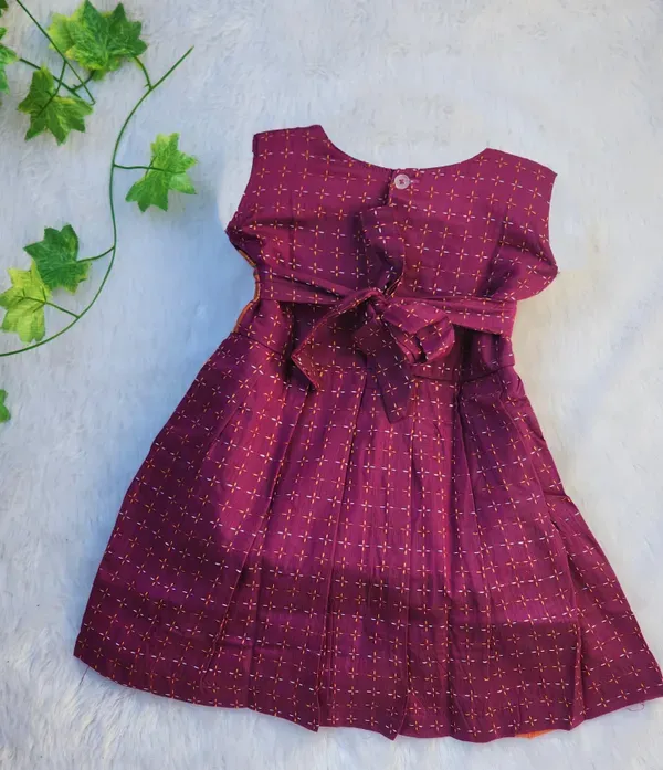 Purple_Cotton_Silk_Sleeveless_Round_Neck_Fit_And_Flare_Dress_For_Girls