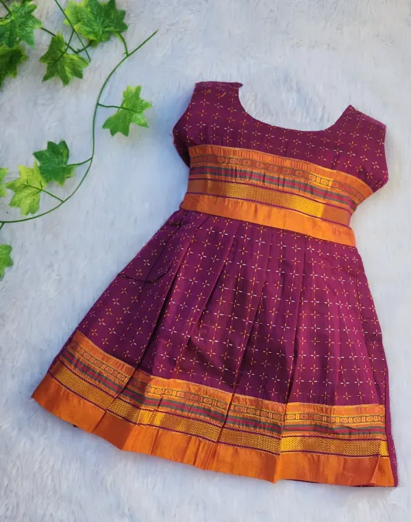 Purple_Cotton_Silk_Sleeveless_Round_Neck_Fit_And_Flare_Dress_For_Girls