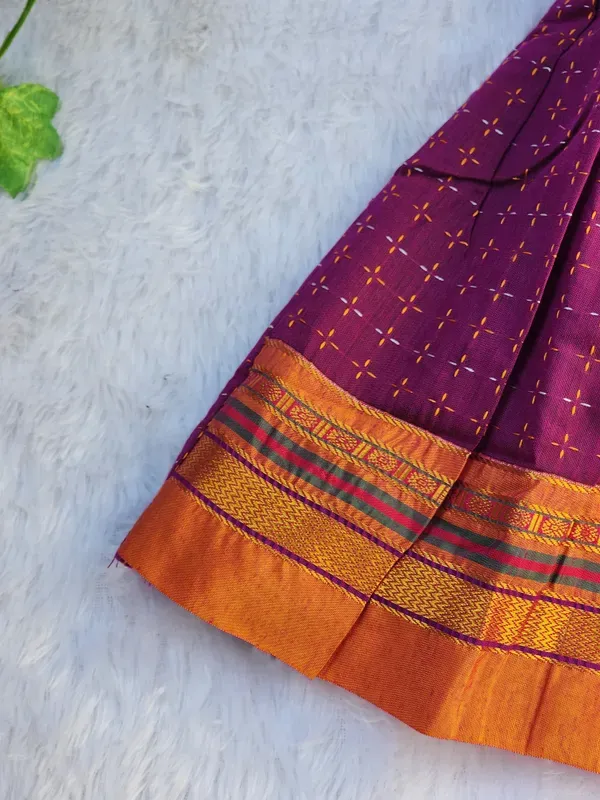 Purple_Cotton_Silk_Sleeveless_Round_Neck_Fit_And_Flare_Dress_For_Girls