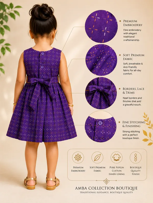 Blue_Cotton_Silk_Sleeveless_Round_Neck_Fit_And_Flare_Dress_For_Girls