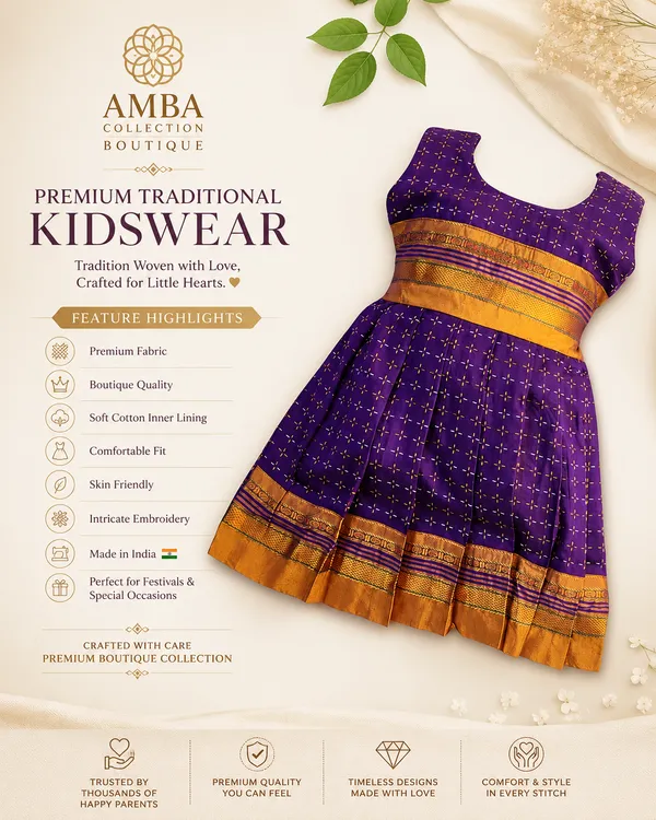 Blue_Cotton_Silk_Sleeveless_Round_Neck_Fit_And_Flare_Dress_For_Girls
