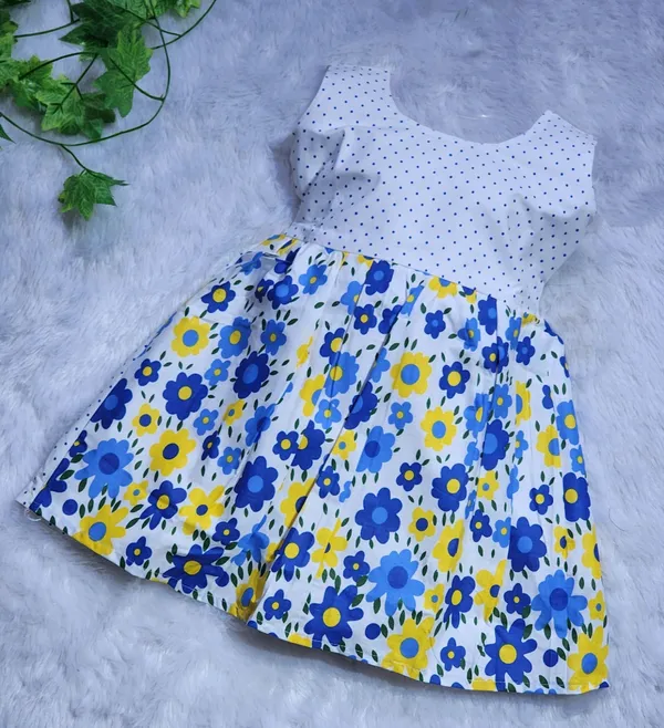Multicolor_Pure_Cotton_Sleeveless_Round_Neck_Fit_And_Flare_Dress_For_Girls