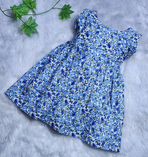 Blue_Pure_Cotton_Sleeveless_Round_Neck_Fit_And_Flare_Dress_For_Girls