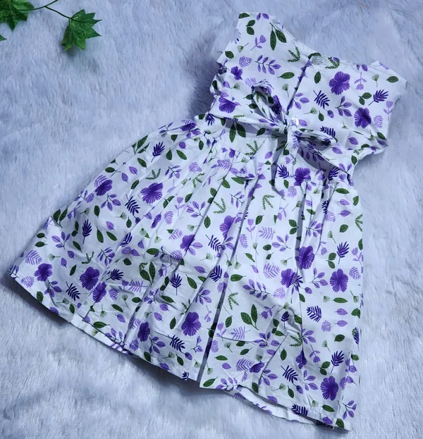 Multicolor_Pure_Cotton_Sleeveless_Round_Neck_Fit_And_Flare_Dress_For_Girls