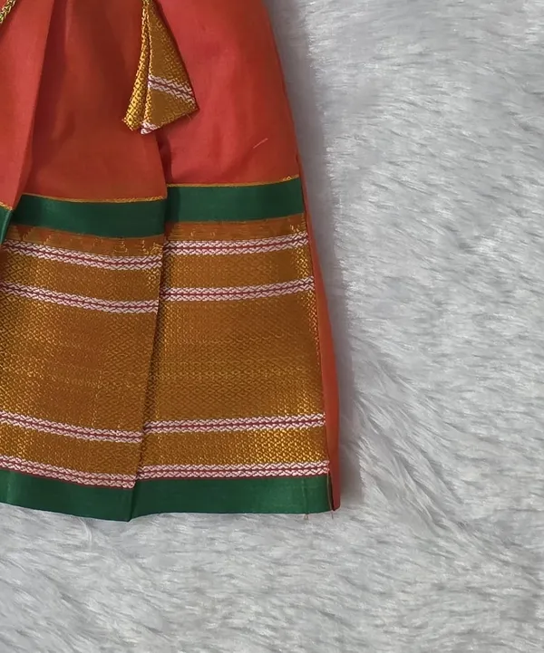 Narayanpeth_Paithani_Cotton_Silk_Traditional_Frock_for_Girls