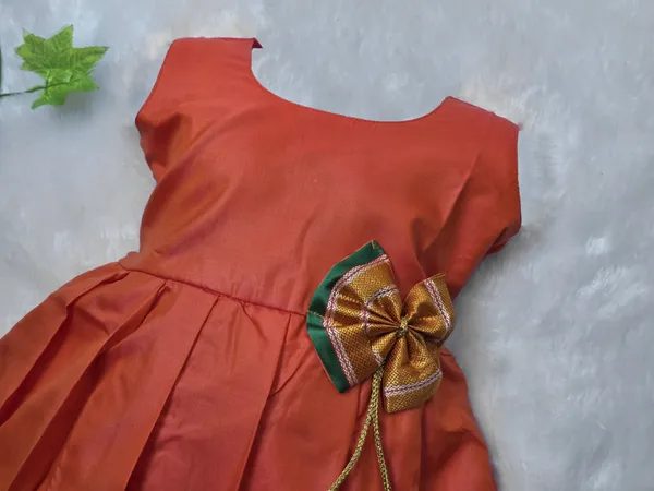 Narayanpeth_Paithani_Cotton_Silk_Traditional_Frock_for_Girls