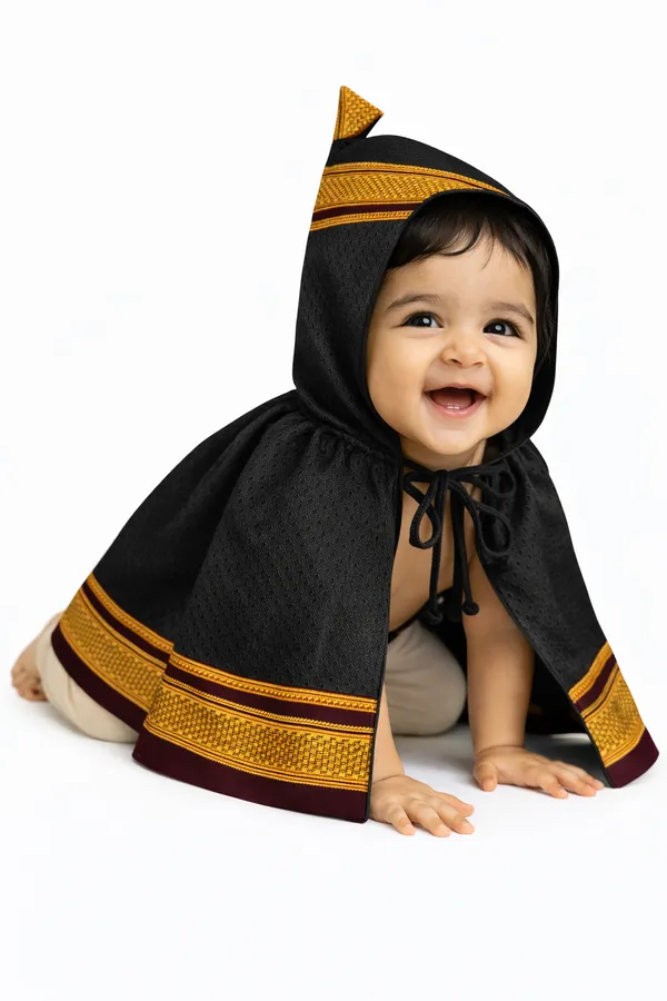 Amba_Collection_Boutique_New_Born_Baby_Boys_&_Baby_Girls_Ethnic_Wear_Reshim_Cotton_Khan_Kunchi_Topda/Cap_0_-_12_Months