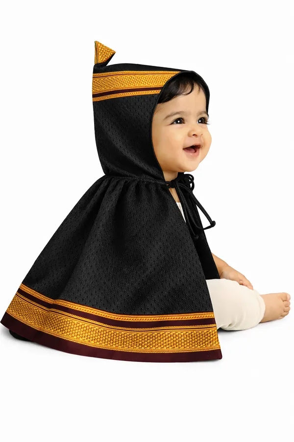 Amba_Collection_Boutique_New_Born_Baby_Boys_&_Baby_Girls_Ethnic_Wear_Reshim_Cotton_Khan_Kunchi_Topda/Cap_0_-_12_Months