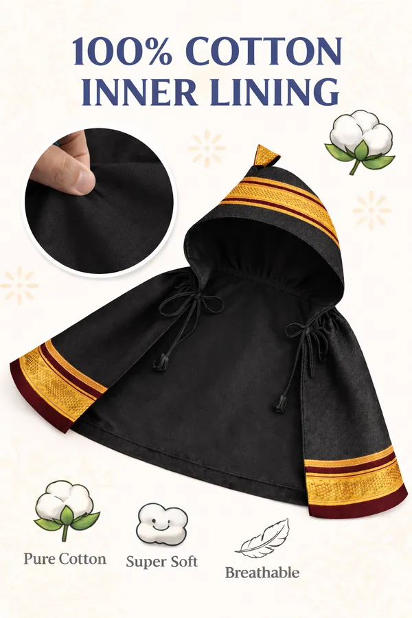 Amba_Collection_Boutique_New_Born_Baby_Boys_&_Baby_Girls_Ethnic_Wear_Reshim_Cotton_Khan_Kunchi_Topda/Cap_0_-_12_Months