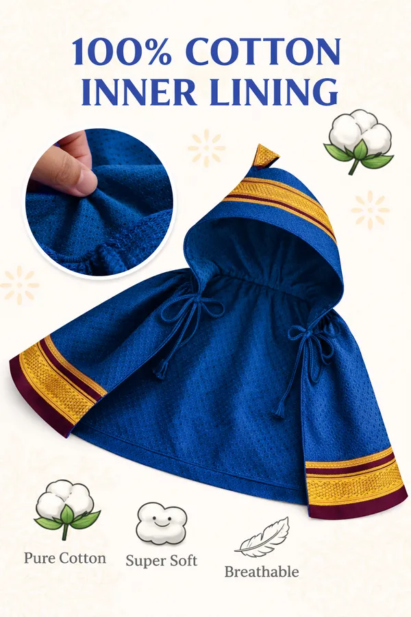 Amba_Collection_Boutique_New_Born_Baby_Boys_&_Baby_Girls_Ethnic_Wear_Reshim_Cotton_Khan_Kunchi_Topda/Cap_0_-_12_Months
