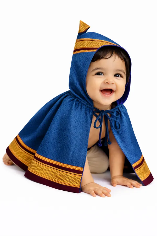 Amba_Collection_Boutique_New_Born_Baby_Boys_&_Baby_Girls_Ethnic_Wear_Reshim_Cotton_Khan_Kunchi_Topda/Cap_0_-_12_Months