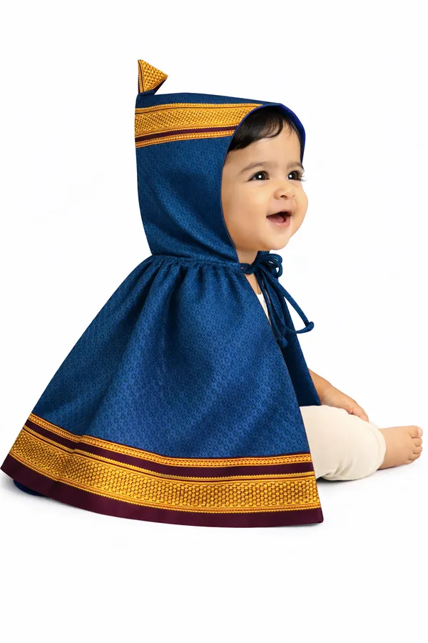 Amba_Collection_Boutique_New_Born_Baby_Boys_&_Baby_Girls_Ethnic_Wear_Reshim_Cotton_Khan_Kunchi_Topda/Cap_0_-_12_Months