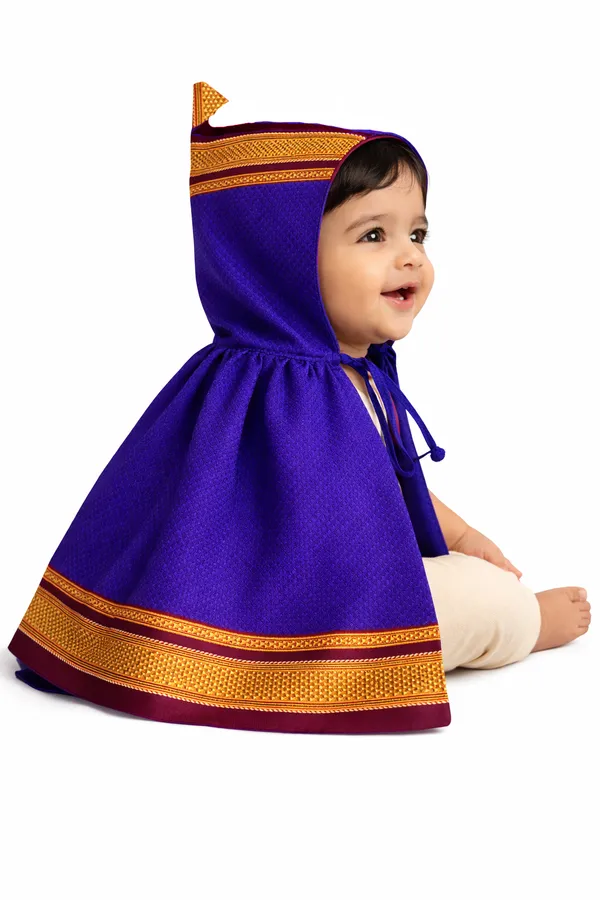 Amba_Collection_Boutique_New_Born_Baby_Boys_&_Baby_Girls_Ethnic_Wear_Reshim_Cotton_Khan_Kunchi_Topda/Cap_0_-_12_Months