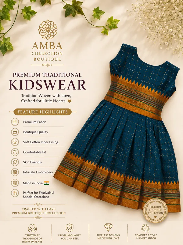 Green_Cotton_Silk_Sleeveless_Round_Neck_Fit_And_Flare_Dress_For_Girls