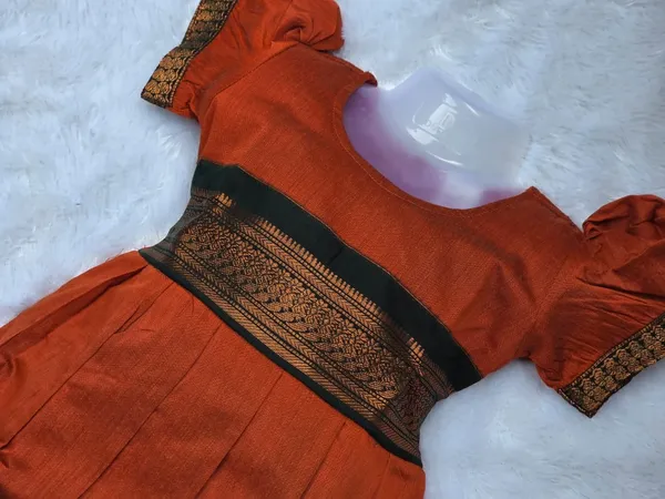 Amba_Collection_Boutique_Girl's_Traditional_Ethnic_Wear_Kalyani_Cotton_Balloon_Sleeves_Frock
