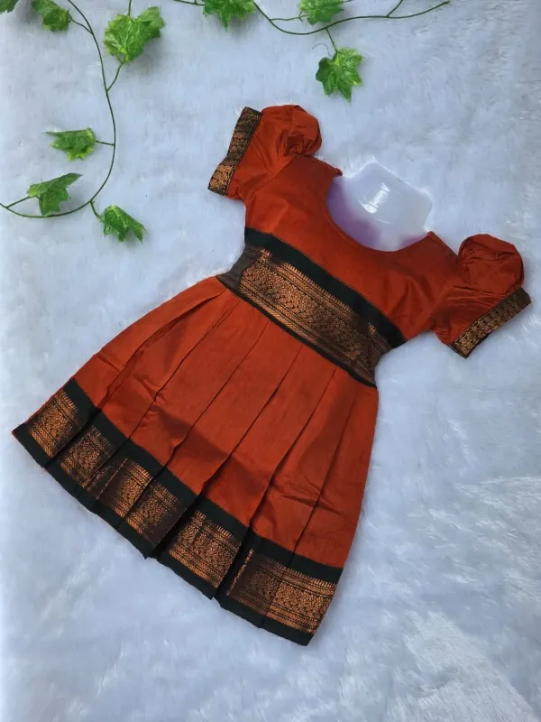 Amba_Collection_Boutique_Girl's_Traditional_Ethnic_Wear_Kalyani_Cotton_Balloon_Sleeves_Frock