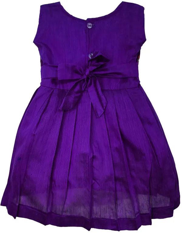 Dark_Blue_Cotton_Silk_Sleeveless_Round_Neck_Fit_And_Flare_Dress_For_Girls