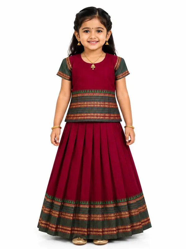 Amba_Collection_Girls_Narayanpeth_Silk_Parkar_Polak_Maharashtrian_Traditional_Outfit