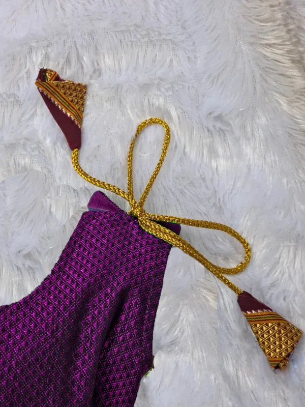 Amba_Collection_Boutique's_Girl's_Traditional_Ethnic_Wear_Reshim_Cotton_Khan_Golden_Knot_Frock_Purple