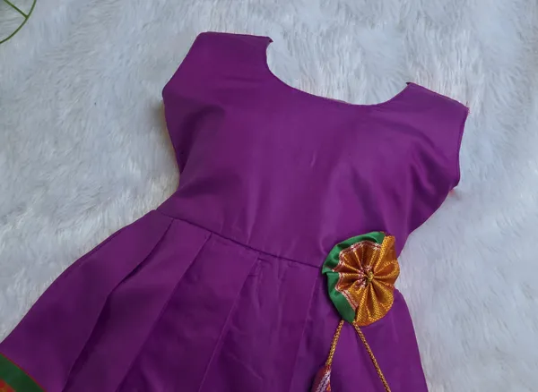 Narayanpeth_Paithani_Cotton_Silk_Traditional_Frock_for_Girls