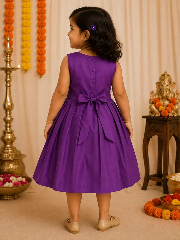 Ganpati_Special_Morya_Embroidery_Narayanpeth_Paithani_Cotton_Silk_Traditional_Frock_for_Girls