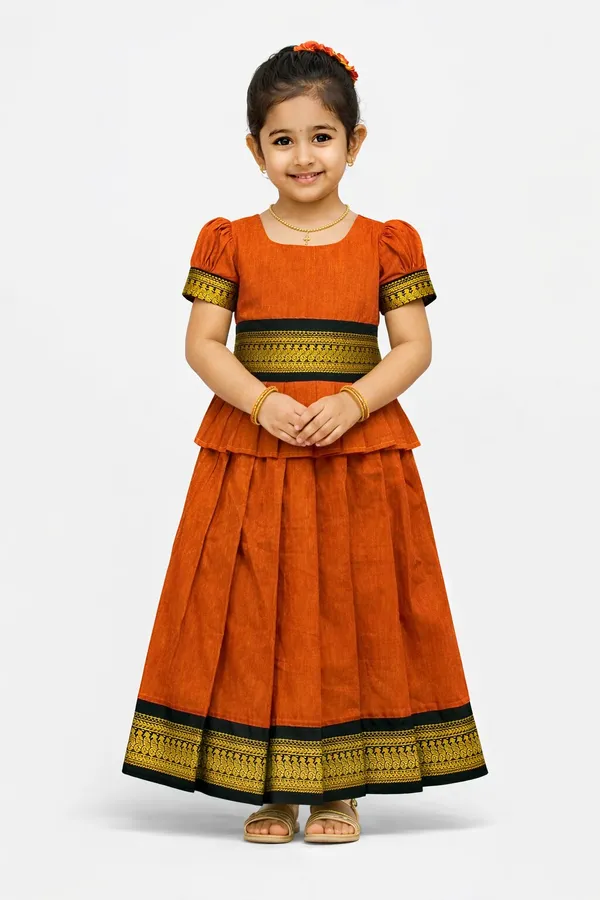 Amba_Collection_Girls_Traditional_Maharashtrian_Kalyani_Cotton_Parkar_Polak_Lehenga_Choli_Set