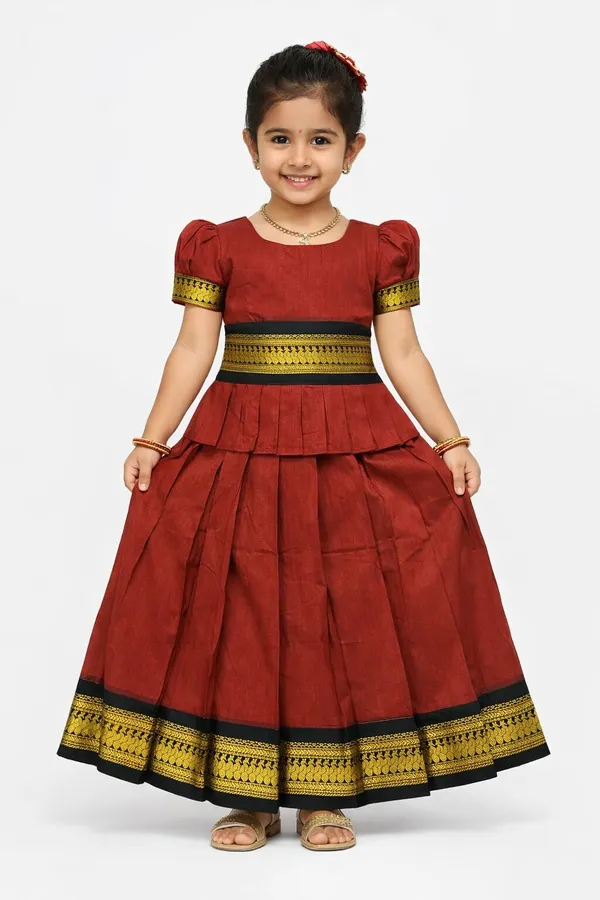 Amba_Collection_Girls_Traditional_Maharashtrian_Kalyani_Cotton_Parkar_Polak_Lehenga_Choli_Set