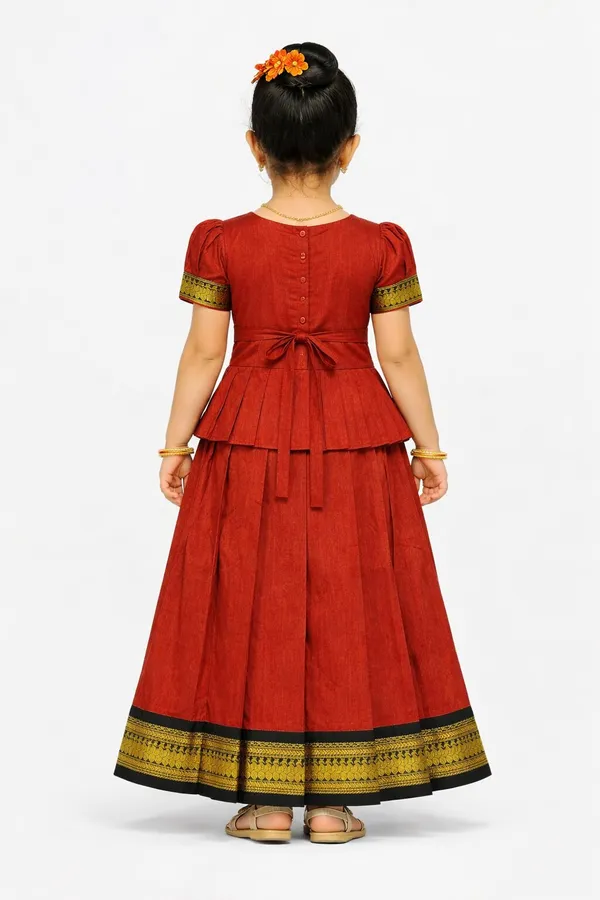 Amba_Collection_Girls_Traditional_Maharashtrian_Kalyani_Cotton_Parkar_Polak_Lehenga_Choli_Set